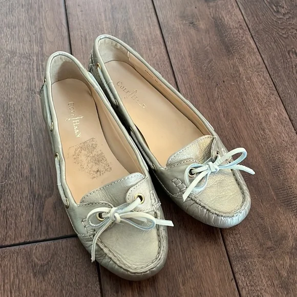 Cole Haan | Shoes | Barely Worn Gold Cole Haan Boat Shoes Sz  display picture 1